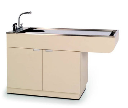 VetLine Veterinary All-Purpose Wet Table with Cabinet Storage - TWC-800-60-NA