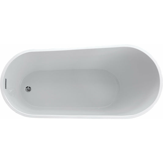 Anzzi Trend Series 5.58 ft. Freestanding Bathtub in White FT-AZ093 - FT-AZ093