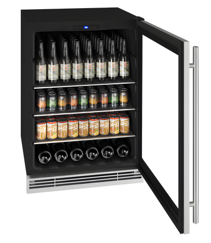 U-Line - 24" 1 Class Beverage Center - HBV024 -UHBV024-SG01A