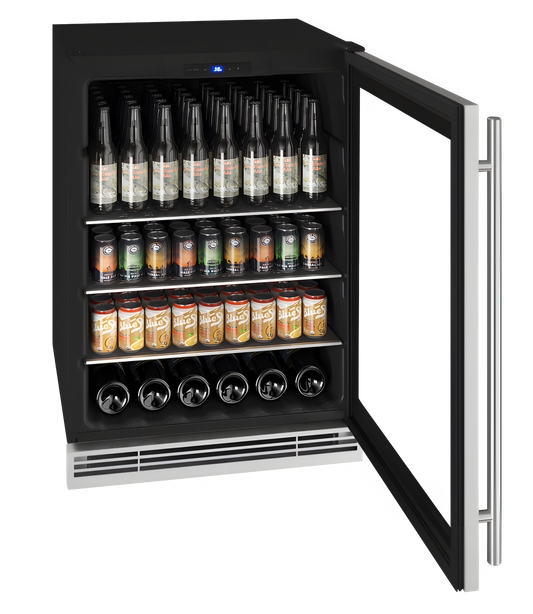U-Line - 24" 1 Class Beverage Center - HBV024 -UHBV024-SG01A