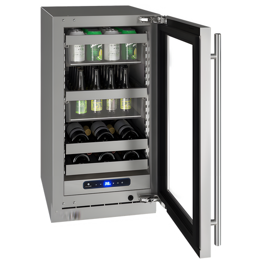 U-Line - 18" 5 Class Slide & Secure™ Beverage Center - UHBV518 - UHBV518-SG01A
