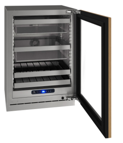 U-Line - 24" 5 Class Slide & Secure™ Dual-Zone Beverage Center - HBD524 - UHBD524-SG41A