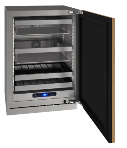U-Line - 24" 5 Class Slide & Secure™ Dual-Zone Beverage Center - HBD524 - UHBD524-SG41A