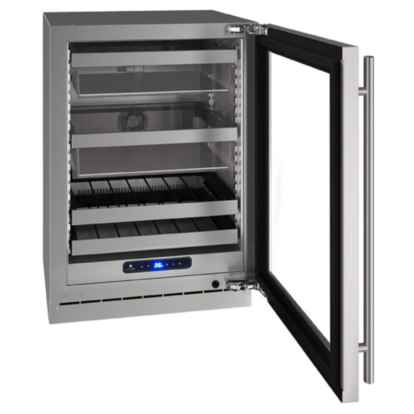 U-Line - 24" 5 Class Slide & Secure™ Dual-Zone Beverage Center - HBD524 - UHBD524-SG41A