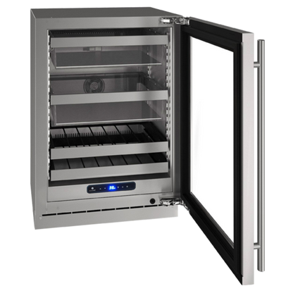 U-Line - 24" 5 Class Slide & Secure™ Dual-Zone Beverage Center - HBD524 - UHBD524-SG41A