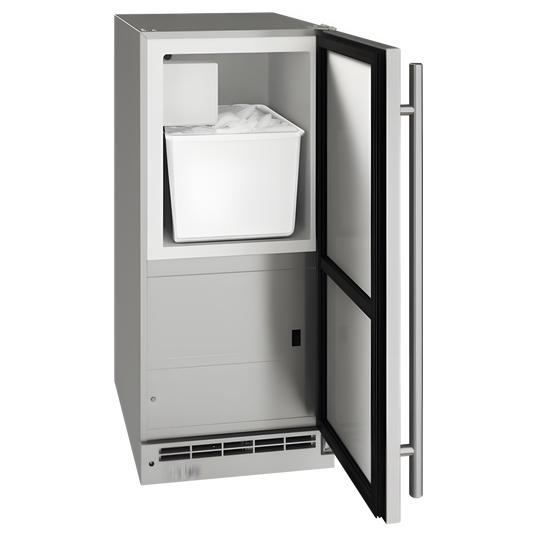U-Line - 15" Outdoor Crescent Ice Maker - 115 V - OCR115 0- UOCR115-SS01B