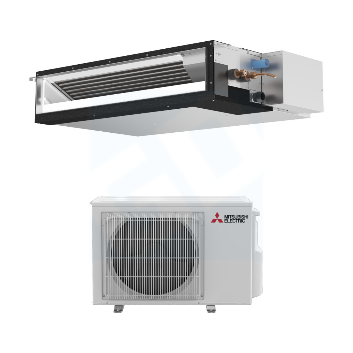 Mitsubishi PEAD-AA12NL & SUZ-AA12NL 12,000 BTU 19.7 SEER2 Horizontal Ducted Standard System - R454B - PEADAA12NL/SUZAA12NL