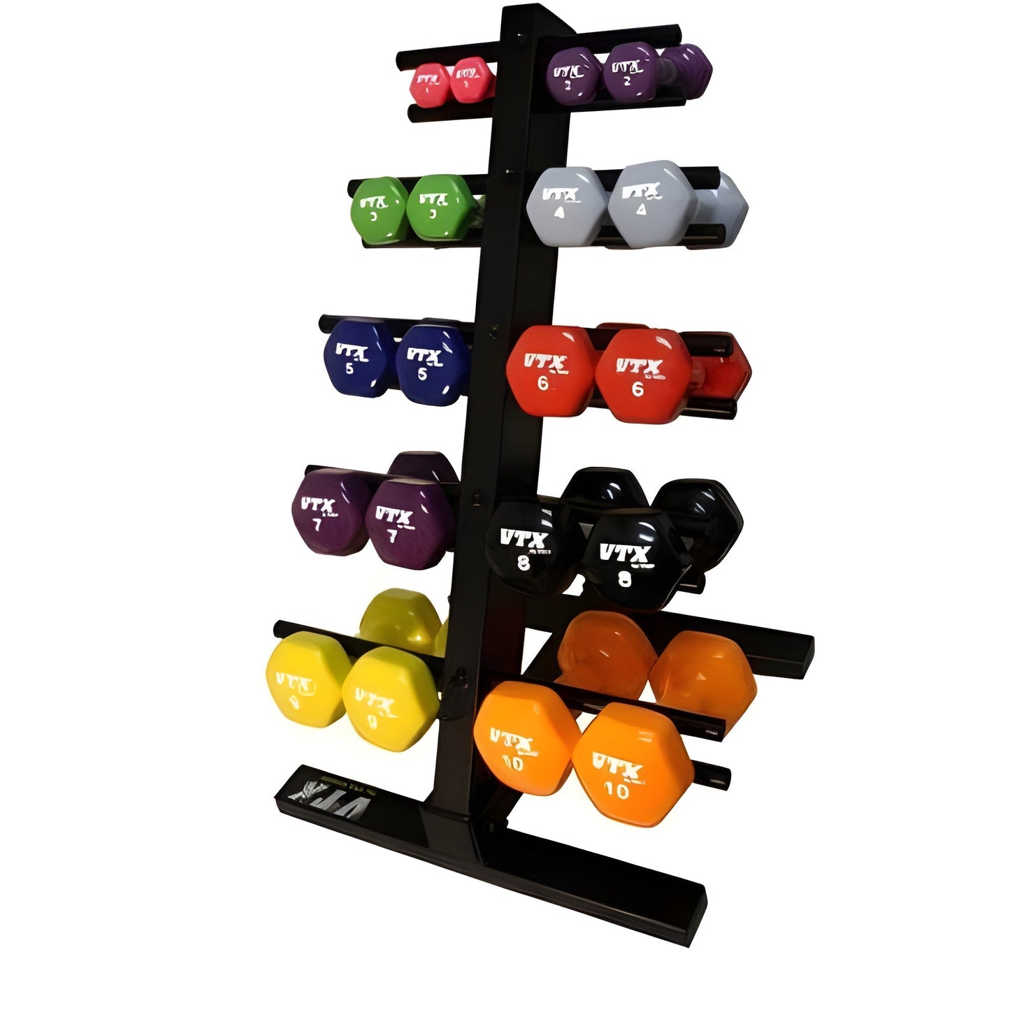 VTX Vinyl Hex Dumbbell Set - THD-VPAC