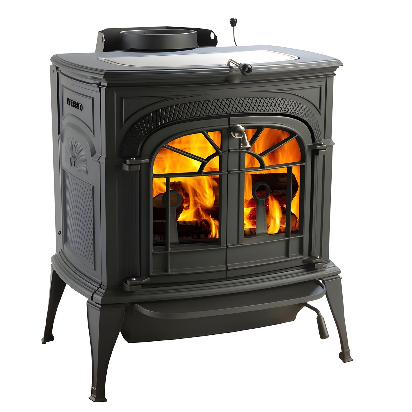 Vermont Castings Intrepid Direct Vent Natural Gas Stove with Millivolt Ignition - INDVRCBSB