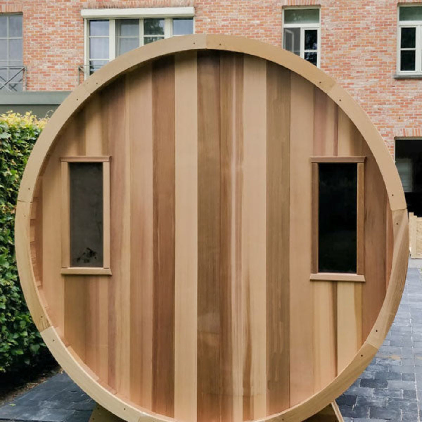 Dundalk LeisureCraft Knotty Cedar Barrel Sauna - DLCKNOTTYCBS6X4-6KW