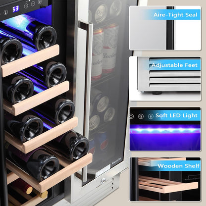 Antarctic Star 24 Inch Wine and Beverage Refrigerator - W51115