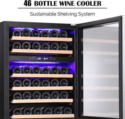 Antarctic Star 24" Wine Cooler Beverage Refrigerator - W51145B