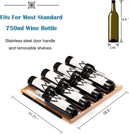 Antarctic Star 24" Wine Cooler Beverage Refrigerator - W51145B