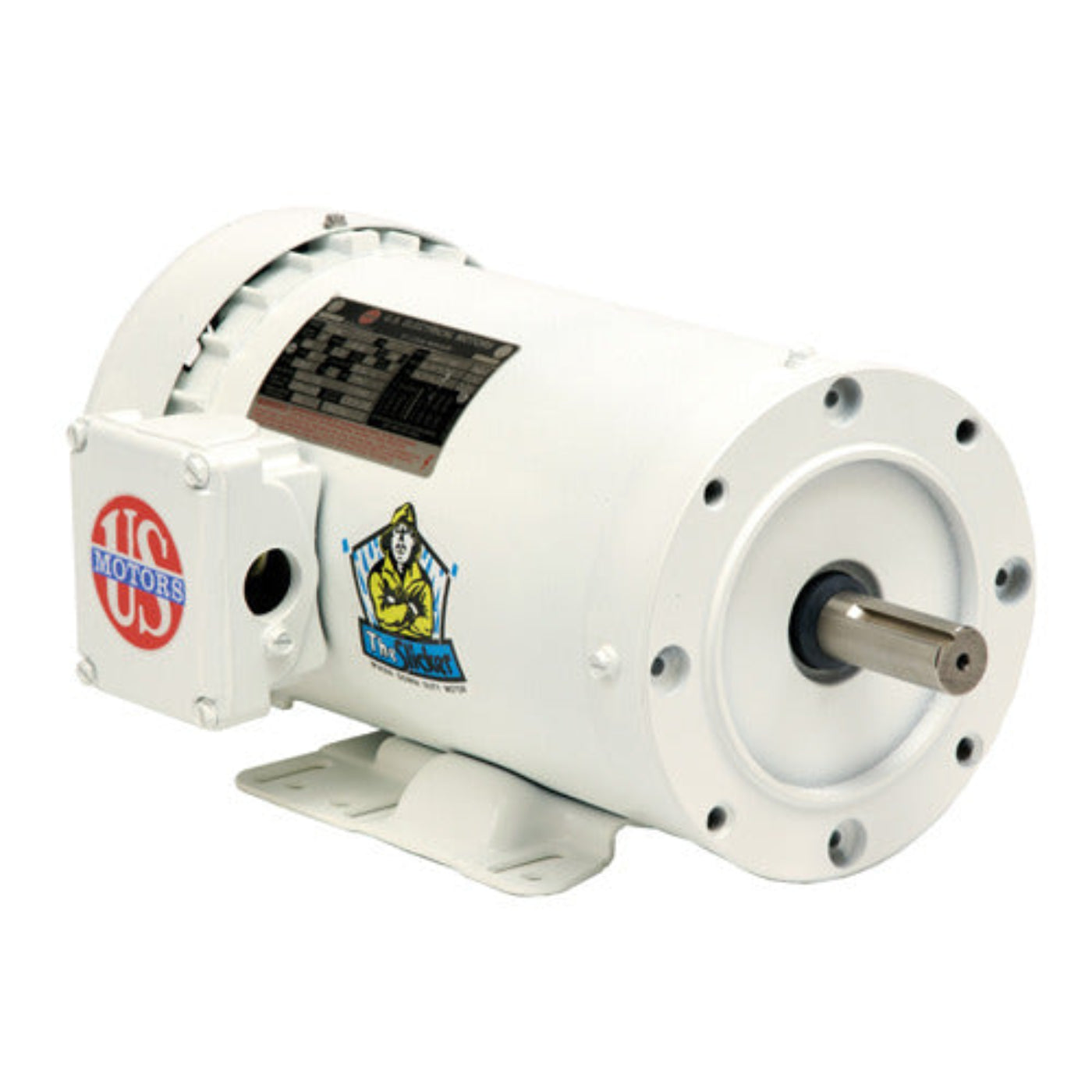 US-Nidec WD5P1DC White Epoxy Washdown Motor 5HP 3600RPM - WD5P1DC