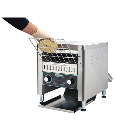 Winco ECT-300 Spectrum Electric Countertop Conveyor Toaster with 2.5" Opening - 300 Slices per Hour, 120V - WNECT-300