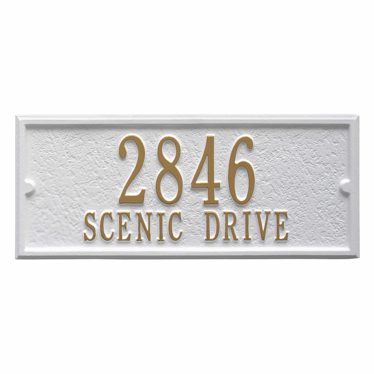Whitehall Balmoral Mailbox Side Plaques, Monogram & Post Package - 16236