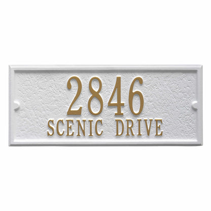 Whitehall Balmoral Mailbox Side Plaques, Monogram & Post Package - 16236