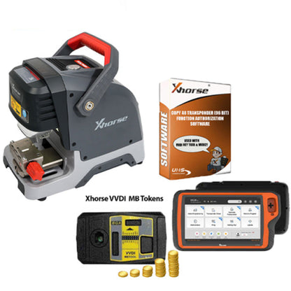 Xhorse - Complete Cut & Programming Bundle - Condor XC Dolphin XP-005 High Sec Portable Key Cutting Machine & VVDI Key Tool PLUS Tablet - XHS-DLPNKTP