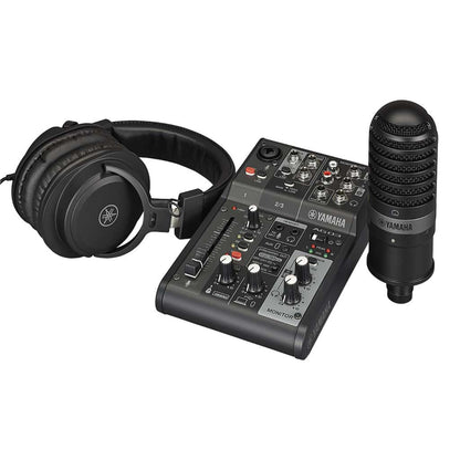 Yamaha AG03MK2 LSPK USB Loopback Live Streaming Kit - AG03MK2BLSPK
