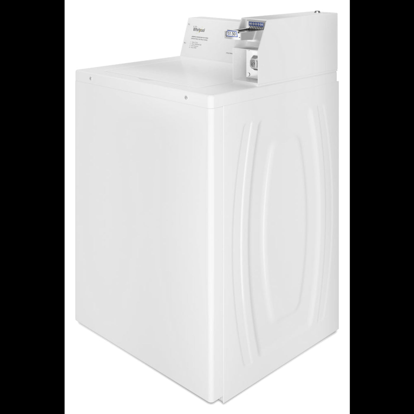WHIRLPOOL Commercial Top-Load Washer, Coin Equipped White - CAE2745FQ-KT