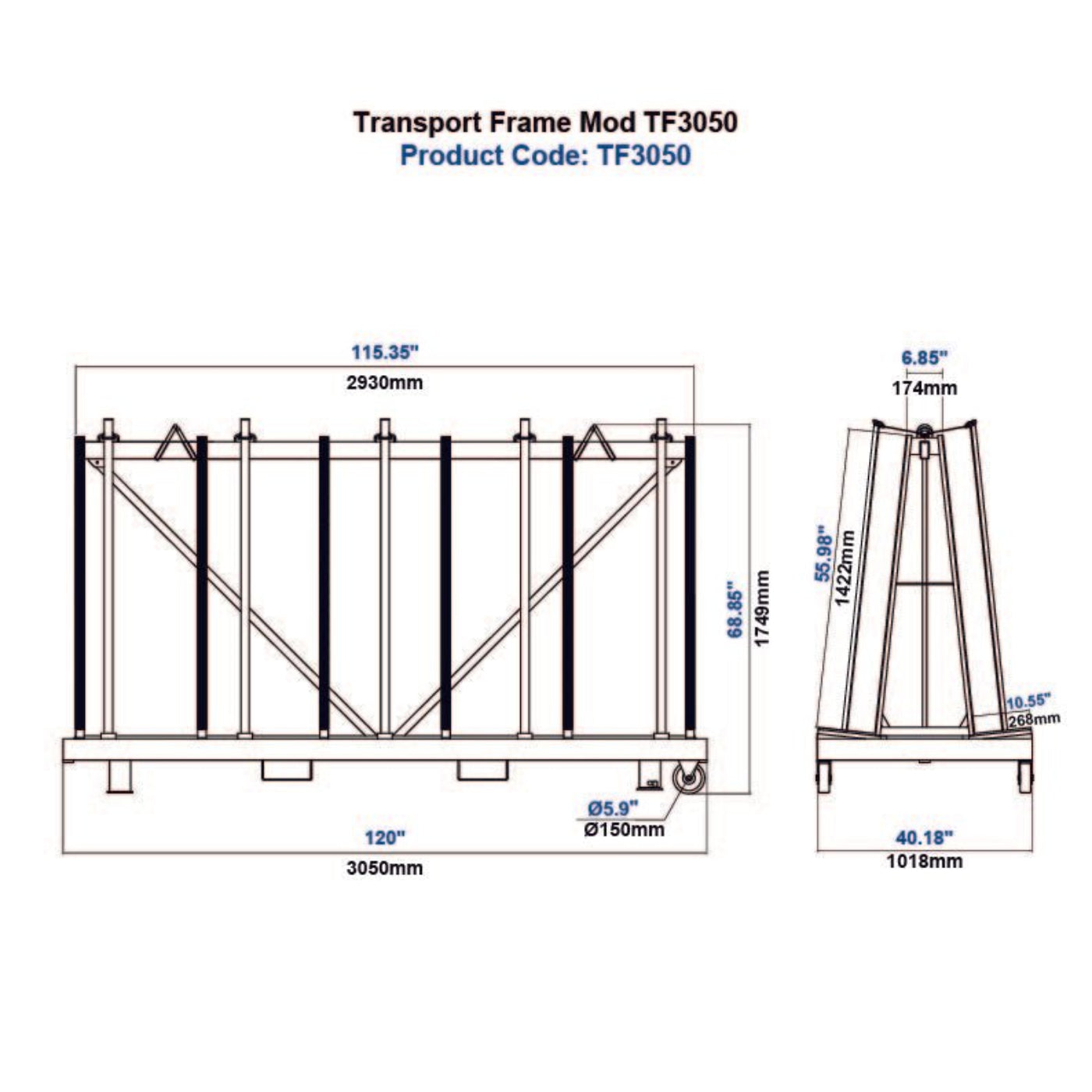 Aardwolf Transport Frame Mod -  TF3050