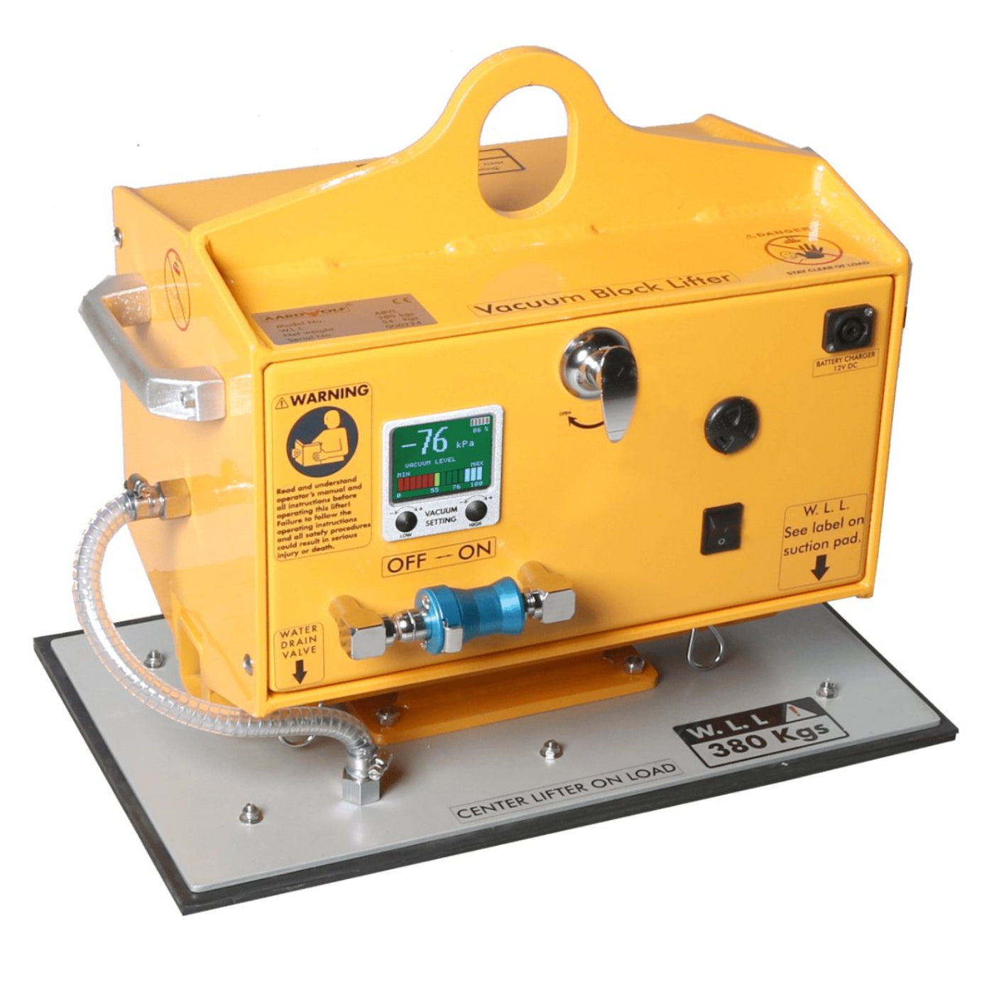 Aardwolf Vacuum Block Lifter 380kg - AVBL380