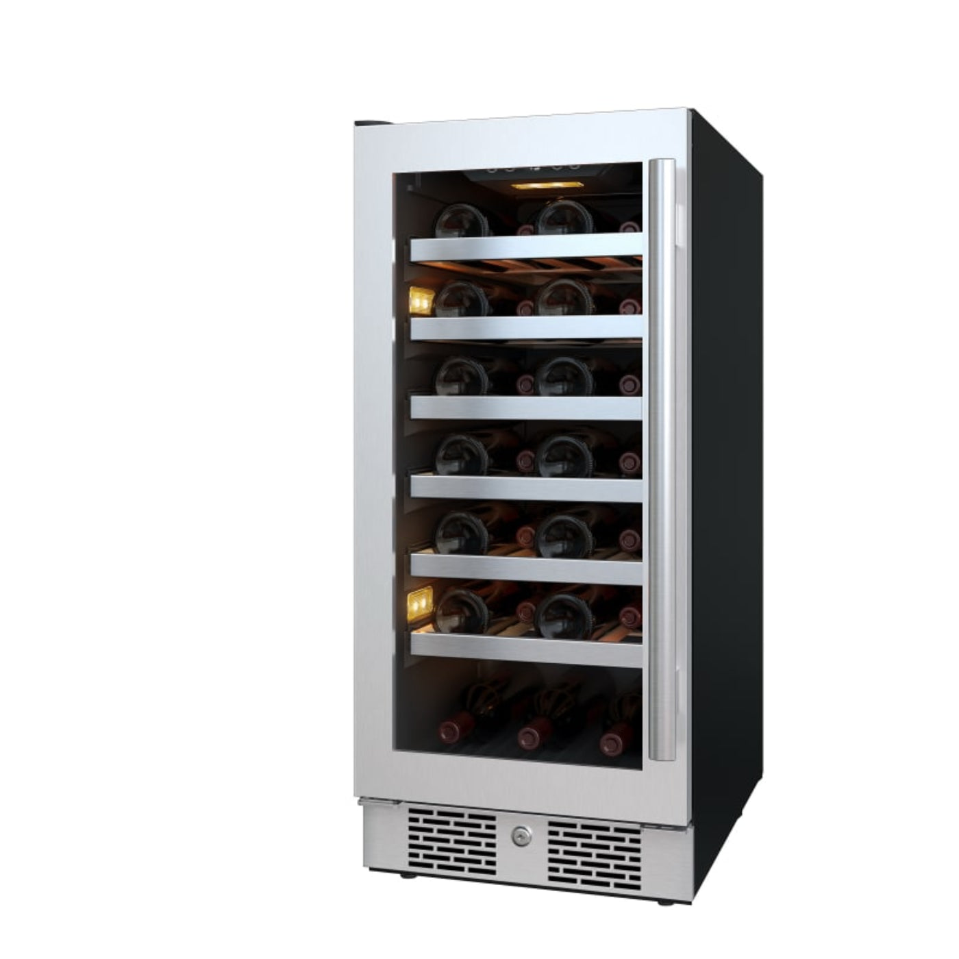 Avallon 15 Inch Wide 27 Bottle Capacity Single Zone Wine Cooler with Left Swing Door - AWC152SZLH