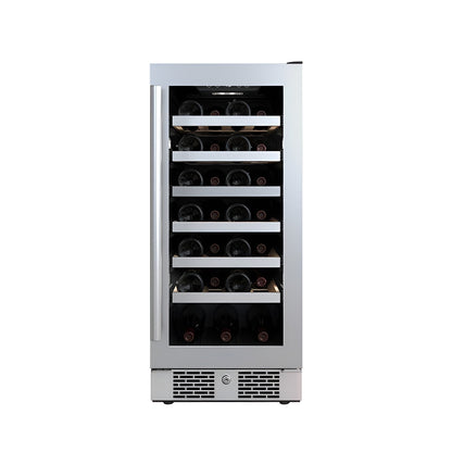 Avallon 15 Inch Wide 27 Bottle Capacity Single Zone Wine Cooler with Right Swing Door - AWC152SZRH