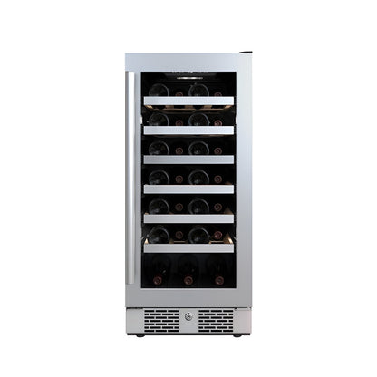 Avallon 15 Inch Wide 27 Bottle Capacity Single Zone Wine Cooler with Right Swing Door - AWC152SZRH