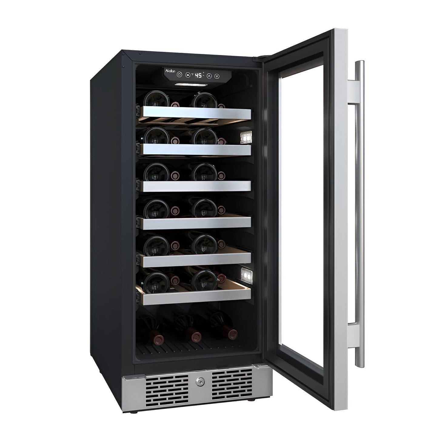 Avallon 15 Inch Wide 27 Bottle Capacity Single Zone Wine Cooler with Right Swing Door - AWC152SZRH