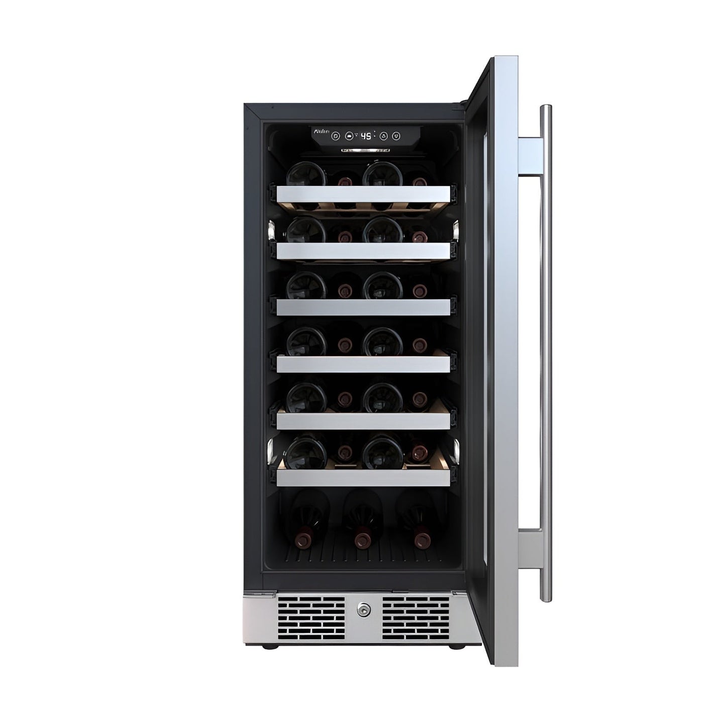Avallon 15 Inch Wide 27 Bottle Capacity Single Zone Wine Cooler with Right Swing Door - AWC152SZRH