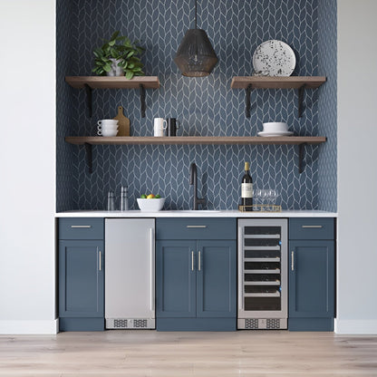 Avallon 15 Inch Wide 27 Bottle Capacity Single Zone Wine Cooler with Right Swing Door - AWC152SZRH