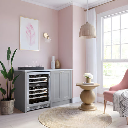 Avallon 24 Inch Wide 45 Bottle Capacity Dual Zone Wine Cooler with Left Swing Door - AWC242DZLH