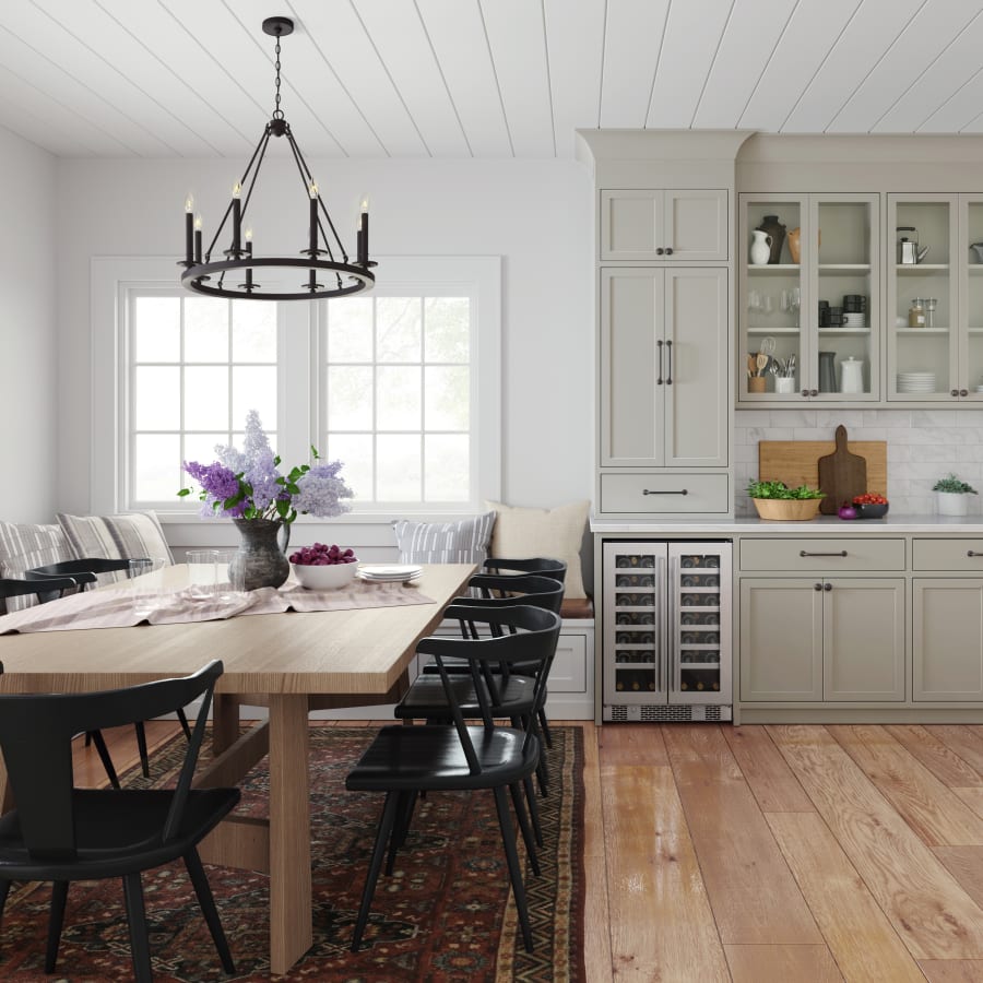 Avallon 24 Inch Wide 42 Bottle Capacity French Door Wine Cooler with LED Lighting - AWC242FD