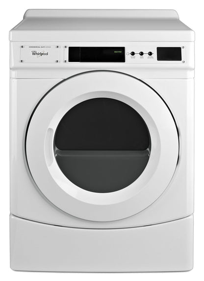 WHIRLPOOL  27" Commercial Electric Front-Load Dryer, Non-Vend White - CED9160GW-KT