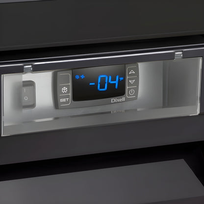 Maxx Cold V-Series Double Glass Door Merchandiser Freezer, in Black - MVMF48B