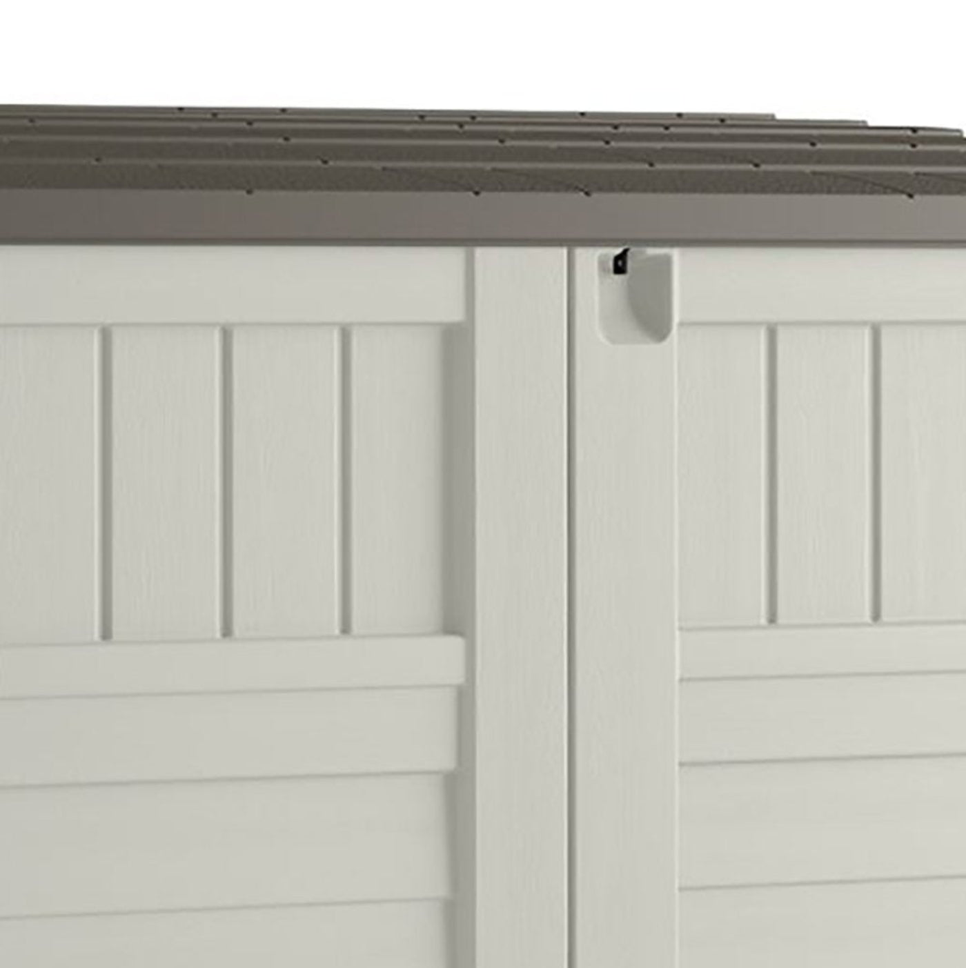 Suncast 34 Cubic Feet Horizontal Backyard Storage Stow Away Shed, Ivory (4 Pack) - 172828