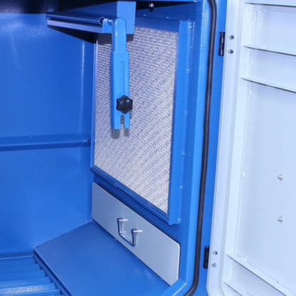 U.S Industrial Baileigh FE-1200; 110V 1.5HP Weld Fume Extractor 1110 CFM w/ 8" x 10' Round Hood Arm, Air Pulse Clean & HEPA Filter