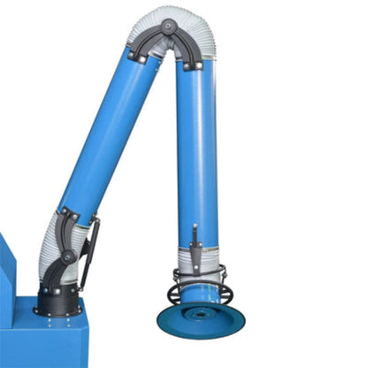 U.S Industrial Baileigh FE-1200; 110V 1.5HP Weld Fume Extractor 1110 CFM w/ 8" x 10' Round Hood Arm, Air Pulse Clean & HEPA Filter