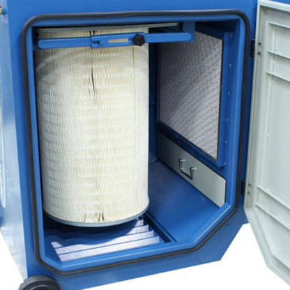 U.S Industrial Baileigh FE-1200; 110V 1.5HP Weld Fume Extractor 1110 CFM w/ 8" x 10' Round Hood Arm, Air Pulse Clean & HEPA Filter