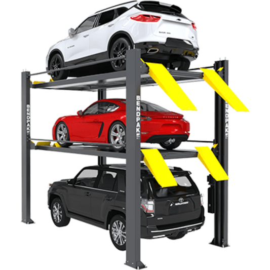 U.S Industrial BendPak HD-973PX Tri-Level Parking Lift 9K & 7K Capacity, Extended, High, SPECIAL ORDER - 5175267