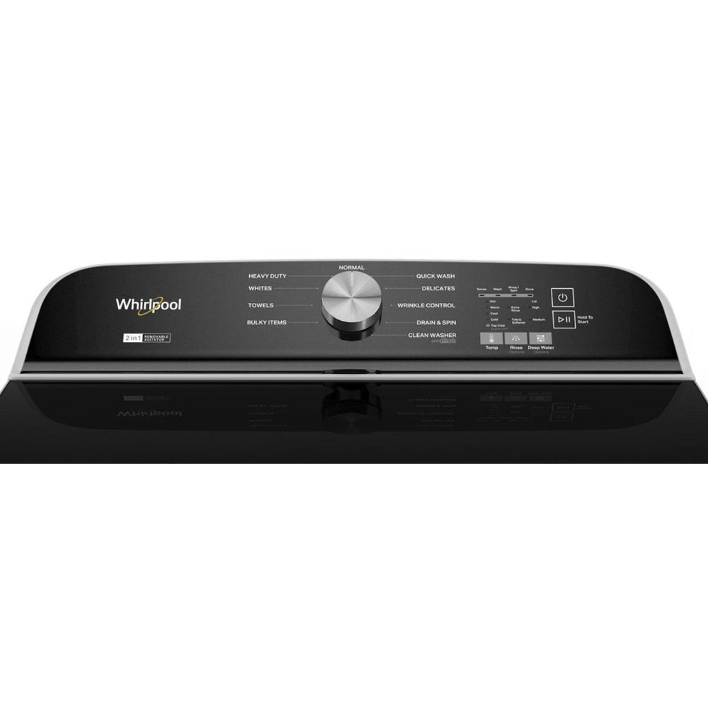 WHIRLPOOL  5.2-5.3 Cu. Ft. Whirlpool Top Load Washer with Removable Agitator - WTW6157PW-KT