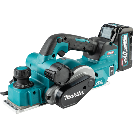 Makita 40V max XGT Brushless Cordless 3‑1/4" Planer Kit, AWS Capable  - GPK01M1