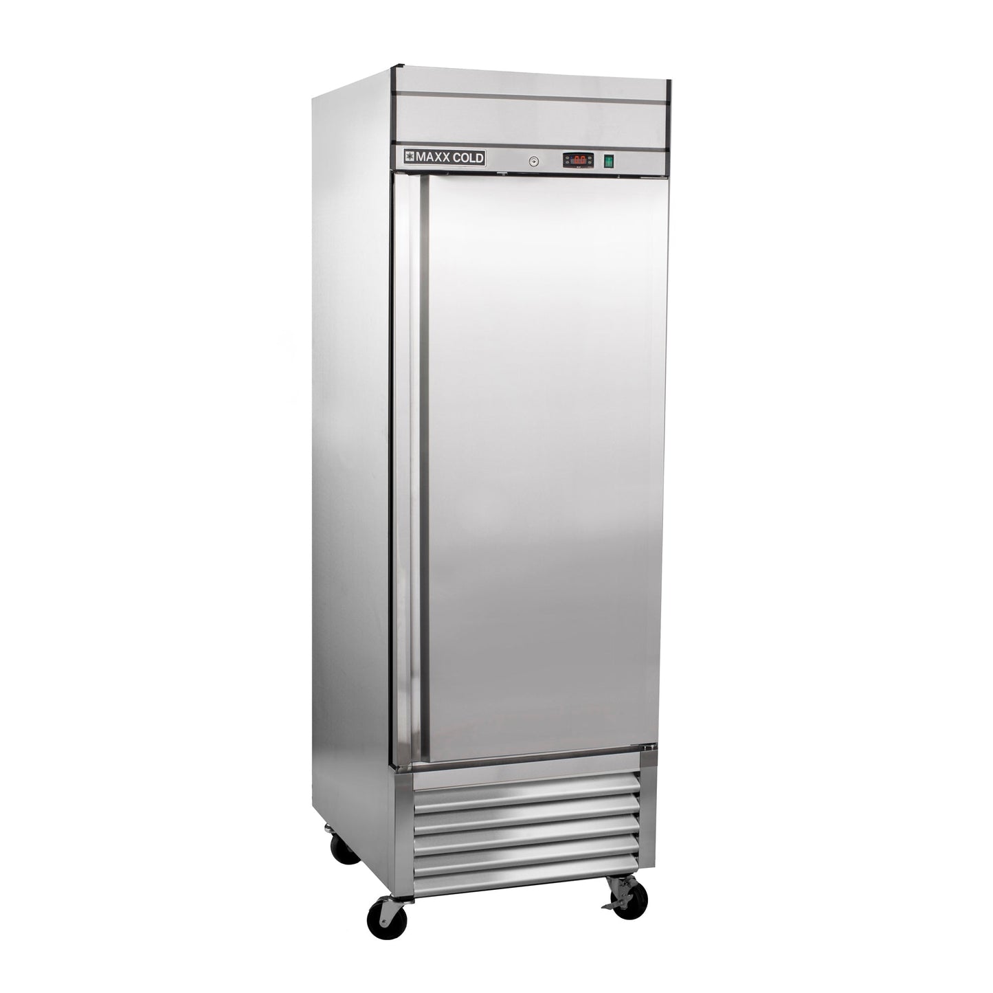 Maxx Cold Bottom Mount 1 Door Reach-In Freezer, 27" W, 19.3 Cu Ft, in Stainless Steel - MXSF-23FDHC