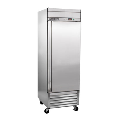 Maxx Cold Bottom Mount 1 Door Reach-In Freezer, 27" W, 19.3 Cu Ft, in Stainless Steel - MXSF-23FDHC