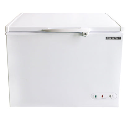 Maxx Cold Compact Chest Freezer with Solid Top, 37.8"W, 7 cu. ft. Storage Capacity, Locking Lid, Garage Ready, in White - MXSH7.0SHC