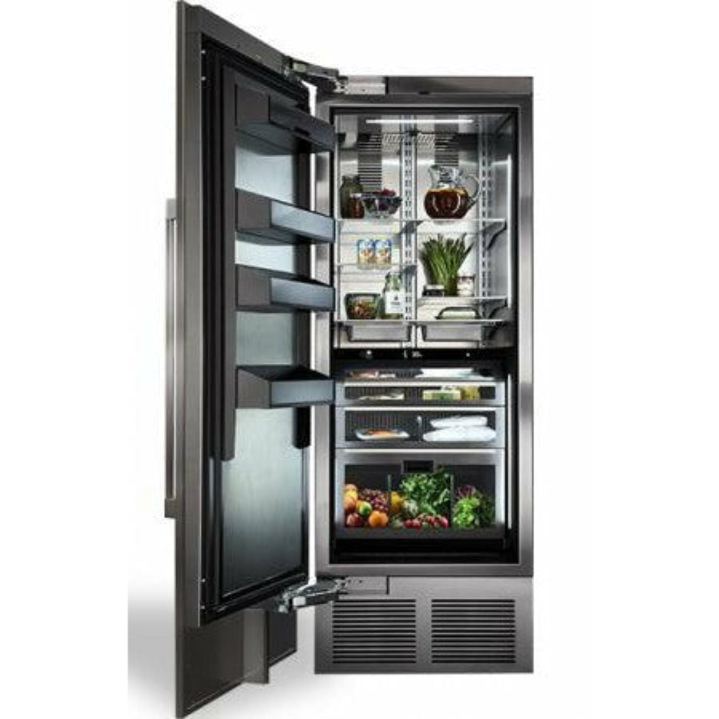 Perlick 30" All Refrigerator Column with 16.6 Cu. Ft. Capacity, Solid Overlay Door - CR30R-1-2