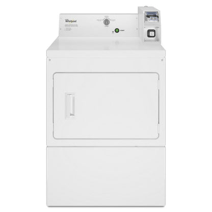 WHIRLPOOL  Commercial Gas Super-Capacity Dryer, Coin-Slide and Coin-Box White - CGM2745FQ-KT