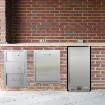 Vinotemp Outdoor Undercounter Ice Maker, in Stainless Steel - BR-15OUIM-SS