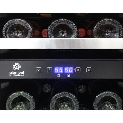 Vinotemp Connoisseur Series Compact Dual-Zone Wine Cooler - EL-WCU113-03